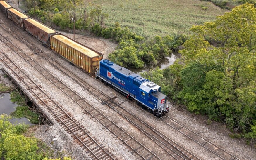 Palmetto Railways, a division of the South Carolina Department of Commerce, is partnering with Innovative Rail Technologies to convert two of its diesel switcher locomotives to lithium-ion battery powered locomotives. (Photo/Palmetto Railways)