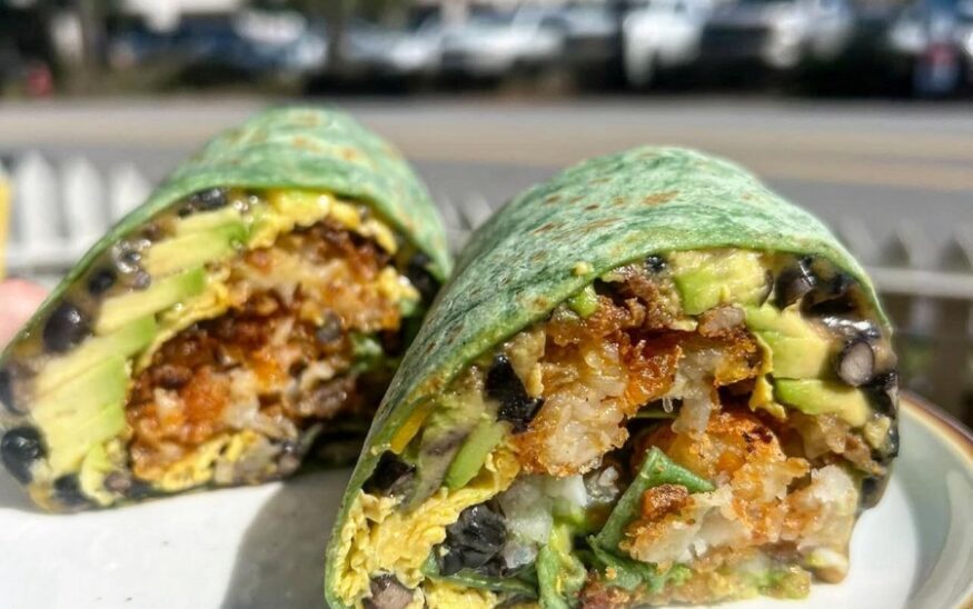 Vintage Coffee Cafe's Mount Pleasant location offers a breakfast burrito, the cafe's most popular item.