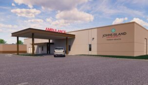 Citing a critical need for emergency services on Johns Island, Trident Health has revealed plans to begin construction on Johns Island Emergency, a freestanding emergency department. (Rendering/Trident Health)