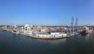 S.C. Ports plans to purchase the former WestRock paper mill site in North Charleston. (Photo/SC Ports/Matthew Peacock)