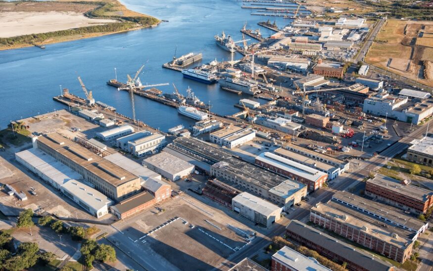 An inaugural report has revealed for the first the massive economic and jobs impact of the Charleston Marine Manufacturing Corporation Navy Yard Industrial Campus. (Photo/Charleston Marine Manufacturing Corporation Navy Yard Industrial Campus)