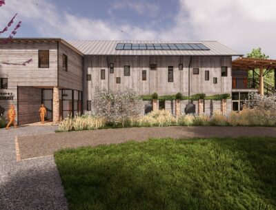 The Lowcountry Center for Conservation, the Lowcountry Land Trust’s new headquarters, will be located adjacent to the new Old Towne Creek County Park. (Rendering/Lowcountry Land Trust)