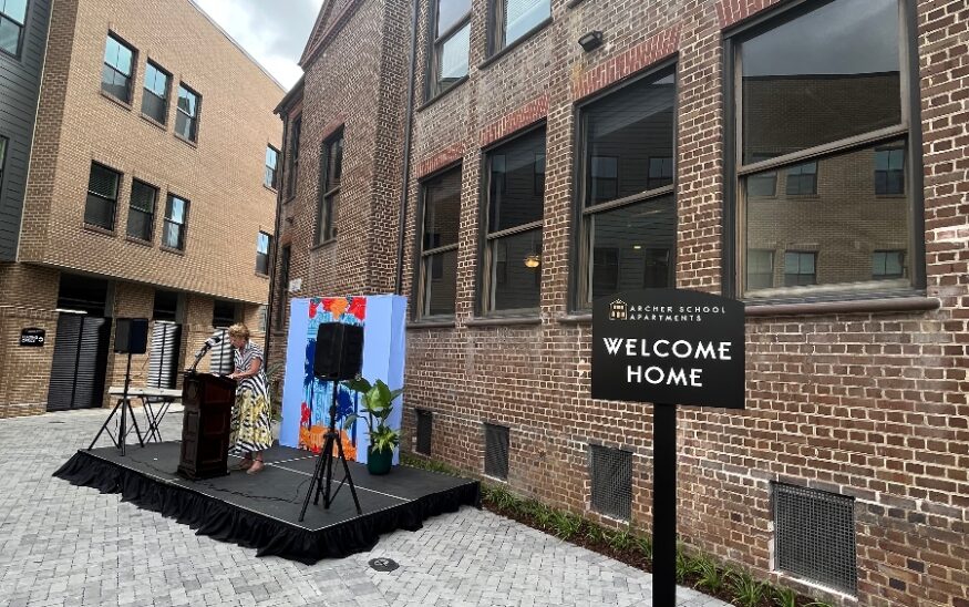 Restored by the community, for the community, the historic Henry P. Archer School has been revitalized in Charleston’s eastside as affordable housing apartments for seniors. (Photo/Hollie Moore)