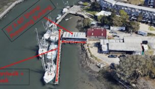 Mount Pleasant’s Shem Creek Shrimp Docks and Shrimp Processing Facility are being rebuilt for safety and to maintain viable shrimping operations. (Rendering/Mount Pleasant)